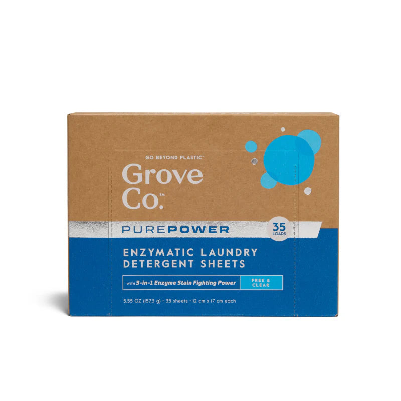 Purepower Enzymatic Laundry Detergent Sheets
