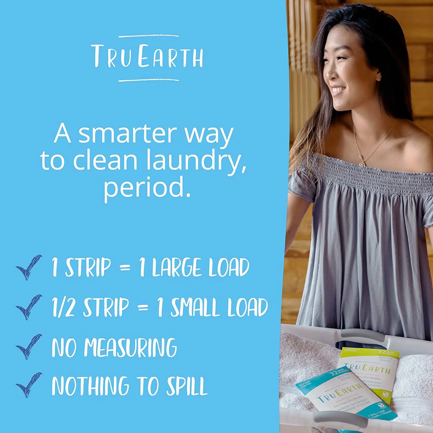 Laundry Detergent Sheets Eco-Friendly, Biodegradable, Zero Waste, Cruelty-Free Eco-Strips for Sensitive Skin