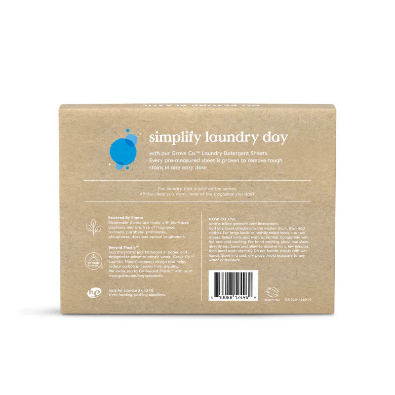 Pre-Measured Laundry Detergent Sheets - Effective Stain Removal