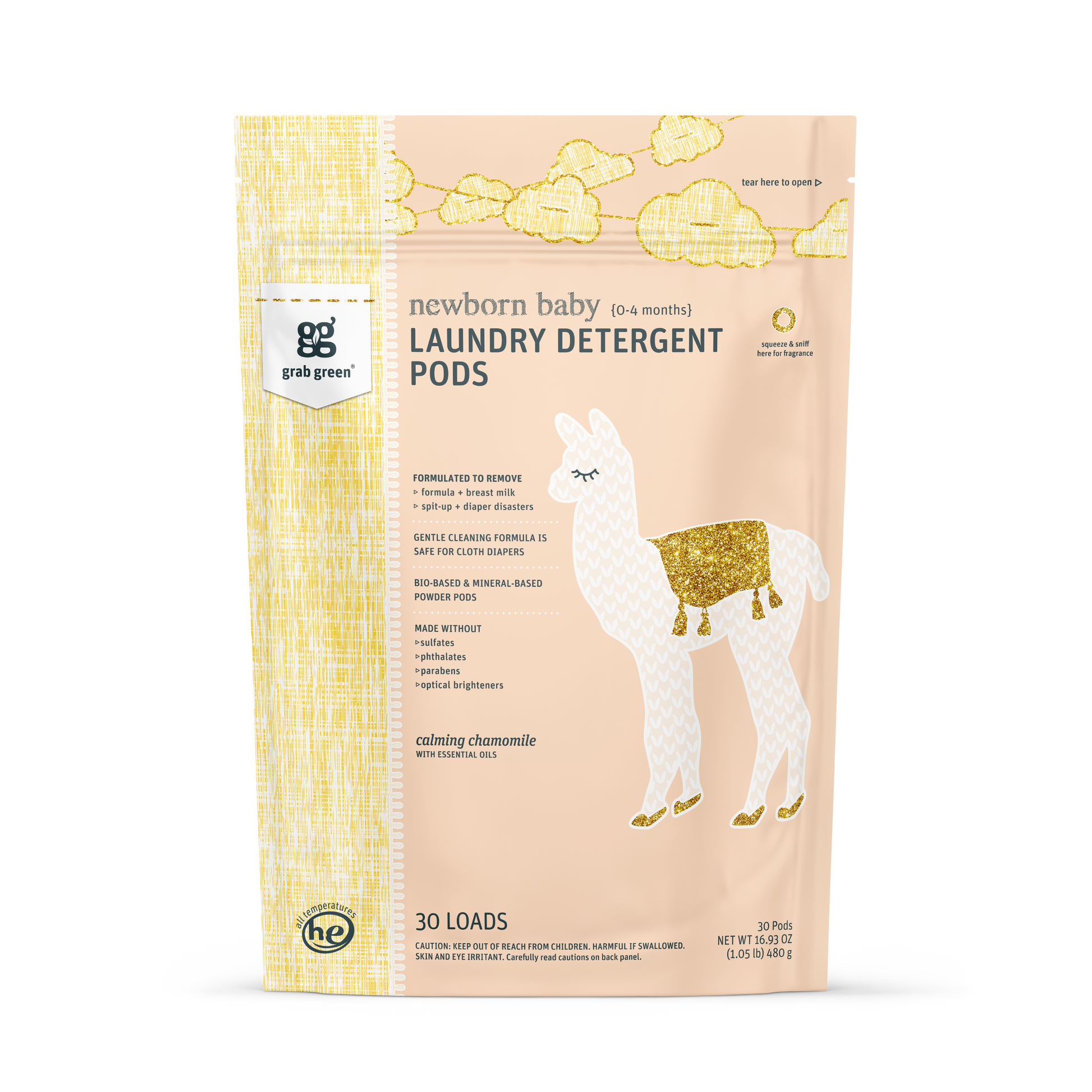 Newborn Laundry Detergent Pods - Chamomile