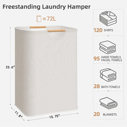 Collapsible Laundry Basket Dirty Clothes Storage Basket with Handle Hamper Sundries Storage Bag Bathroom Accessories